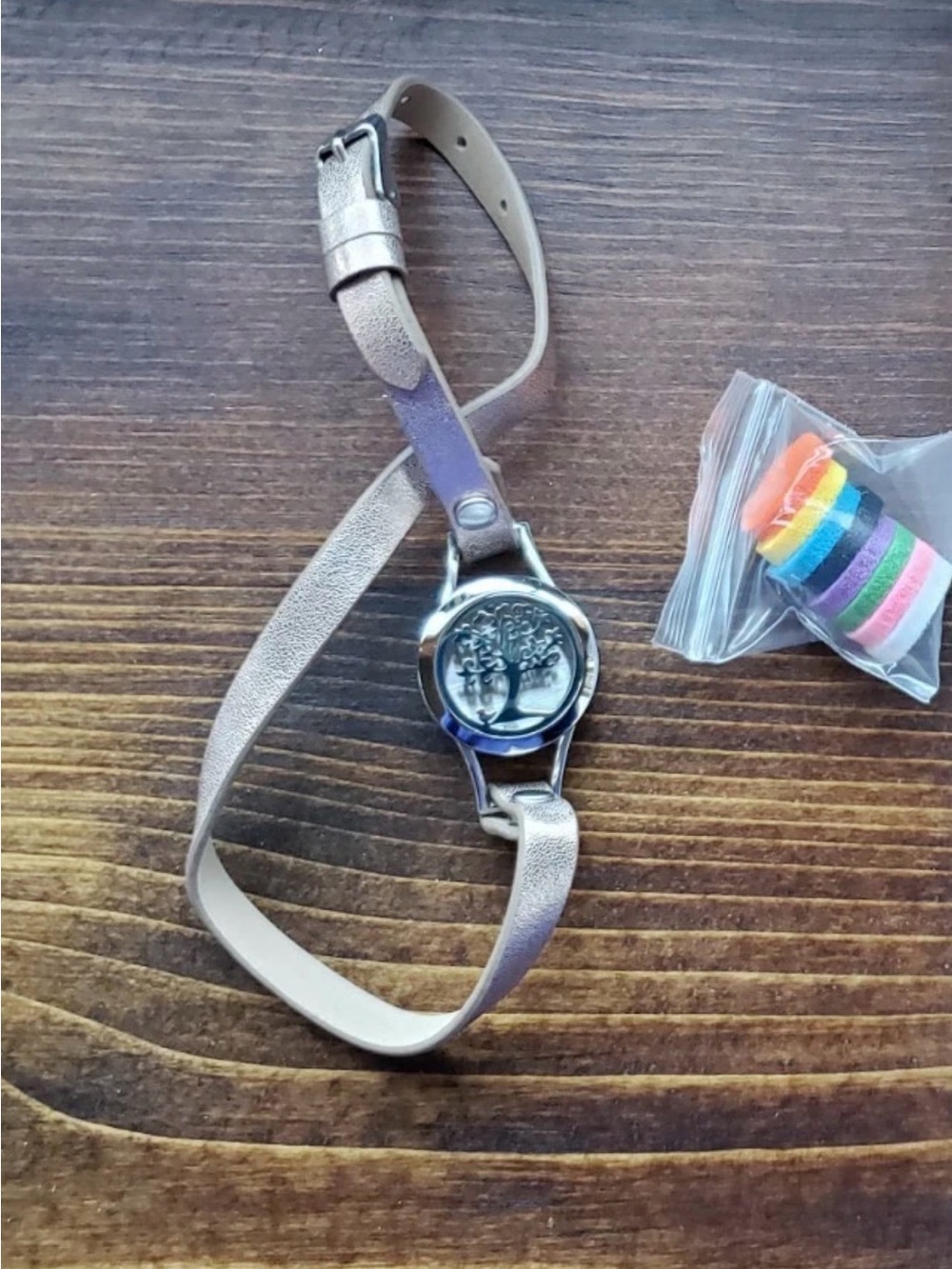 FAURORA Oil Diffuser Leather Bracelet ✨ Brand New in Box | Aromatherapy Jewelry